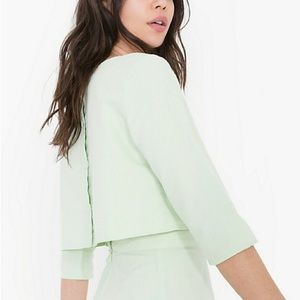 American Apparel Maddie Crop Top NWOT Light Green